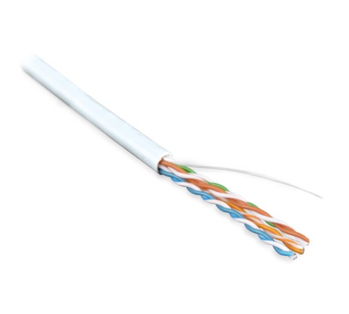 Кабель витая пара Hyperline UUTP4-C5E-S24-IN-LSZH-WH-305