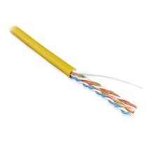 Кабель витая пара Hyperline UUTP4-C5E-S24-IN-LSZH-YL-100