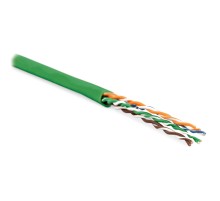 Кабель витая пара Hyperline UUTP4-C6-P24-NCR-IN-LSZH-GN-100