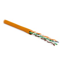 Кабель витая пара Hyperline UUTP4-C5E-P24-IN-PVC-OR-305