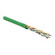 Кабель витая пара Hyperline UUTP4-C5E-P24-IN-LSZH-GN-100