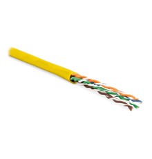 Кабель витая пара Hyperline UUTP4-C5E-P24-IN-LSZH-YL-100