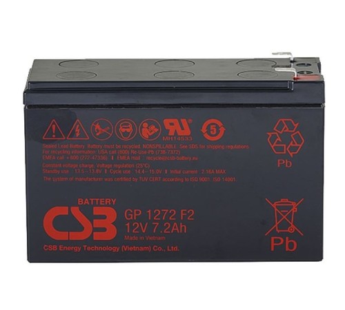Аккумулятор CSB 12V 7,2Ah (GP1272)