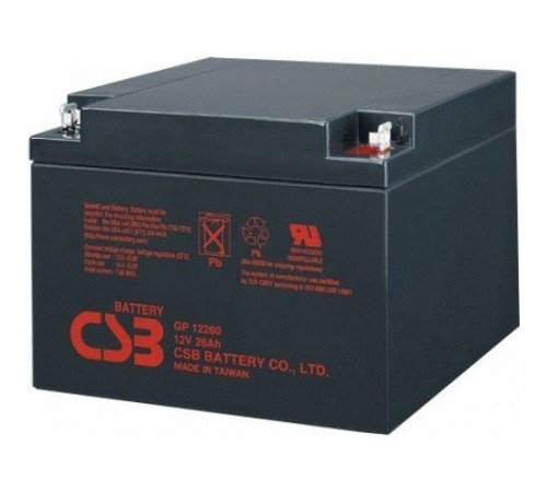 Аккумулятор CSB 12V 26Ah (GP12260)
