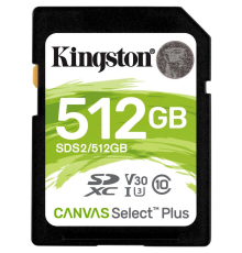 Карта памяти 512Gb SD Kingston Canvas Select Plus SDS2/512GB