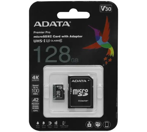 Карта памяти Adata AUSDX128GUI3V30SA2-RA1