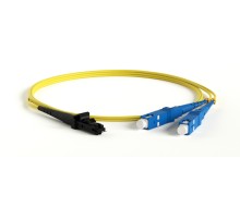 Патч-корд волоконно-оптический (шнур) Hyperline FC-D2-9-MTRJM/UR-SC/UR-H-3M-LSZH-YL
