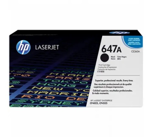 Лазерный картридж HP 647A черный CE260A