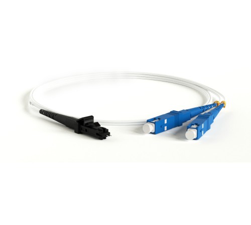 Патч-корд волоконно-оптический (шнур) Hyperline FC-D2-9A1-MTRJM/UR-SC/UR-H-1M-LSZH-WH