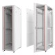 Шкаф напольный 37U серия T2(A2) (600х600х1833) передняя дверь стекло серый разобранный Netko (упакован в 2 коробки) 6637.900-S (53513)