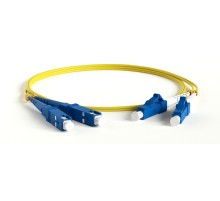 Патч-корд волоконно-оптический (шнур) Hyperline FC-D2-9-LC/UR-SC/UR-H-20M-LSZH-YL