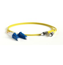 Патч-корд волоконно-оптический (шнур) Hyperline FC-D2-9-LC/UR-ST/UR-H-2M-LSZH-YL
