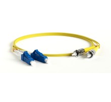 Патч-корд волоконно-оптический (шнур) Hyperline FC-D2-9-LC/UR-ST/UR-H-50M-LSZH-YL