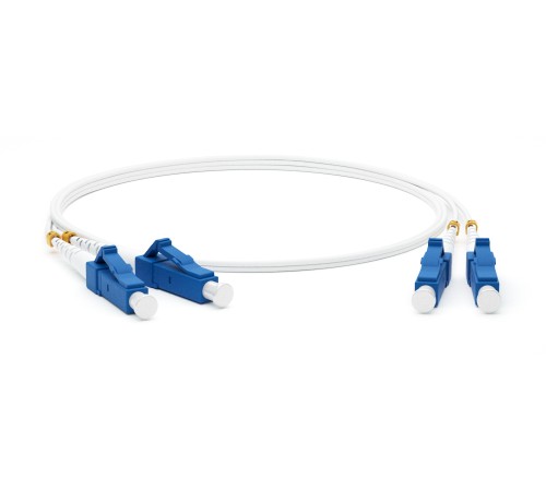 Патч-корд волоконно-оптический (шнур) Hyperline FC-D2-9A1-LC/UR-LC/UR-H-2M-LSZH-WH