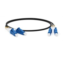 Патч-корд волоконно-оптический (шнур) Hyperline FC-D2-9-LC/UR-LC/UR-H-3M-LSZH-BK