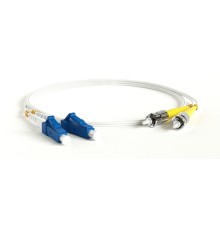 Патч-корд волоконно-оптический (шнур) Hyperline FC-D2-9A1-LC/UR-ST/UR-H-3M-LSZH-WH