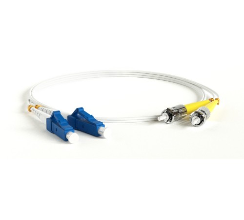 Патч-корд волоконно-оптический (шнур) Hyperline FC-D2-9A1-LC/UR-ST/UR-H-3M-LSZH-WH