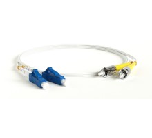Патч-корд волоконно-оптический (шнур) Hyperline FC-D2-9A1-LC/UR-ST/UR-H-5M-LSZH-WH