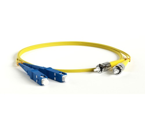 Патч-корд волоконно-оптический (шнур) Hyperline FC-D2-9-SC/UR-ST/UR-H-20M-LSZH-YL