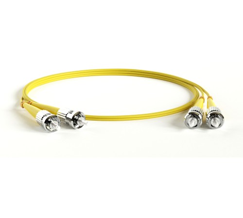 Патч-корд волоконно-оптический (шнур) Hyperline FC-D2-9-ST/UR-ST/UR-H-20M-LSZH-YL