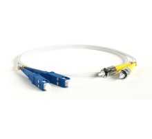 Патч-корд волоконно-оптический (шнур) Hyperline FC-D2-9A1-SC/UR-ST/UR-H-2M-LSZH-WH