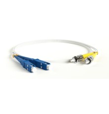 Патч-корд волоконно-оптический (шнур) Hyperline FC-D2-9A1-SC/UR-ST/UR-H-3M-LSZH-WH