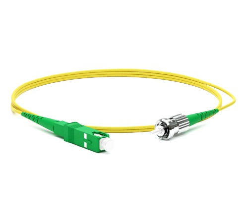 Патч-корд волоконно-оптический (шнур) Hyperline FC-S2-9-SC/AR-ST/AR-H-2M-LSZH-YL