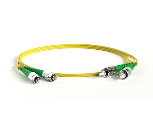 Патч-корд волоконно-оптический (шнур) Hyperline FC-D2-9-FC/AR-ST/AR-H-2M-LSZH-YL