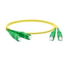 Патч-корд волоконно-оптический (шнур) Hyperline FC-D2-9-SC/AR-SC/AR-H-50M-LSZH-YL