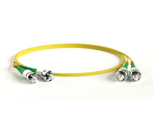 Патч-корд волоконно-оптический (шнур) Hyperline FC-D2-9-ST/AR-ST/AR-H-1M-LSZH-YL
