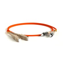 Патч-корд волоконно-оптический (шнур) Hyperline FC-D2-50-SC/PR-ST/PR-H-10M-LSZH-OR