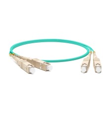 Патч-корд волоконно-оптический (шнур) Hyperline FC-D3-504-SC/PR-SC/PR-H-2M-LSZH-AQ