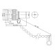 BNC-терминатор 75 Ом с заземлением Hyperline TER-BNC-M-75-CHAIN