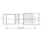 Разъем PAL мама под винт Hyperline CON-PAL-F-SCREW