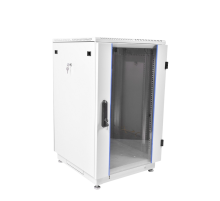 Шкаф телекоммуникационный напольный 27U (600x800) дверь стекло ЦМО ШТК-М-27.6.8-1ААА 30144522200