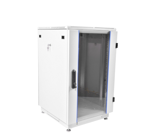 Шкаф телекоммуникационный напольный 27U (600x600) дверь стекло ЦМО ШТК-М-27.6.6-1ААА 30144522100