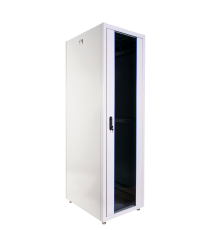 Шкаф телекоммуникационный напольный ЭКОНОМ 48U (800x800) дверь стекло металл ЦМО ШТК-Э-48.8.8-13АА 30545303150