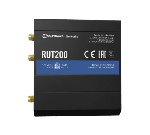 Промышленный Wi-Fi/4G маршрутизатор RUT200 Teltonika RUT200000000