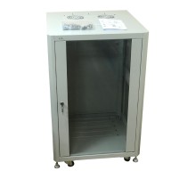 Шкаф напольный 32U серия TA (600х600х1577) передняя дверь стекло серый разобранный Netko (упакован в 2 коробки) 6632.900-A (56746)