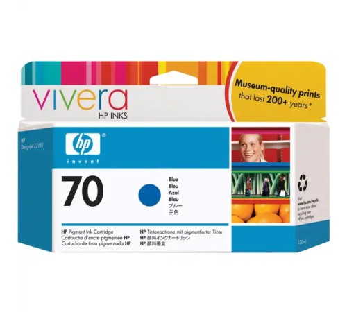 Картридж для плоттеров HP 70 синий C9458A