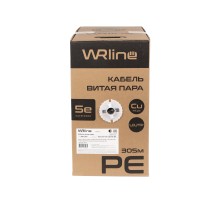 Кабель витая пара WRLine WR-UTP-4P-C5E-PE-BK