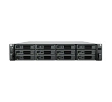 Системы хранения данных Synology 2U/12bay 12C 2,1GhzCPU/16Gb(128)/RAID0,1,10,5,6/upto 96HDD (7xRX1222sas)/2xUSB/4GbE+2x10GE(RJ-45)/2Expslot/iSCSI/2xIPcam(up to128)/2xPSU/no rail/1YW (id 29322)