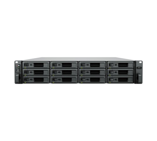 Системы хранения данных Synology 2U/12bay 12C 2,1GhzCPU/16Gb(128)/RAID0,1,10,5,6/upto 96HDD (7xRX1222sas)/2xUSB/4GbE+2x10GE(RJ-45)/2Expslot/iSCSI/2xIPcam(up to128)/2xPSU/no rail/1YW (id 29322) Системы хранения данных Synology 2U/12bay 12C 2,1GhzCPU/16Gb(128)/RAID0,1,10,5,6/upto 96HDD (7xRX1222sas)/2xUSB/4GbE+2x10GE(RJ-45)/2Expslot/iSCSI/2xIPcam(up to128)/2xPSU/no rail/1YW (id 29322)