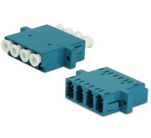 Оптический проходной адаптер LC-LC SM quadro Hyperline FA-P11Z-QLC/QLC-N/WH-BL