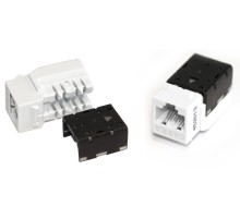 Вставка Keystone Jack RJ-45 (8P8C) Hyperline KJNE-8P8C-C6A-90-WH