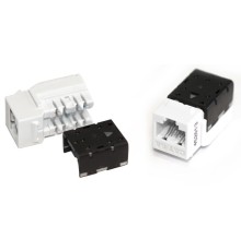 Вставка Keystone Jack RJ-45 (8P8C) Hyperline KJNE-8P8C-C6A-90-WH