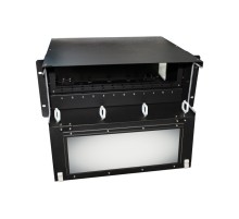 Патч-панель Hyperline FO-19BX-4U-F2-12xSLT-W120H32-EMP