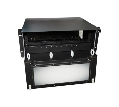 Патч-панель Hyperline FO-19BX-4U-F2-12xSLT-W120H32-EMP