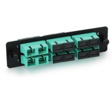 Панель для FO-19BX с 12 LC адаптерами Hyperline FO-FPM-W120H32-12LC-AQ
