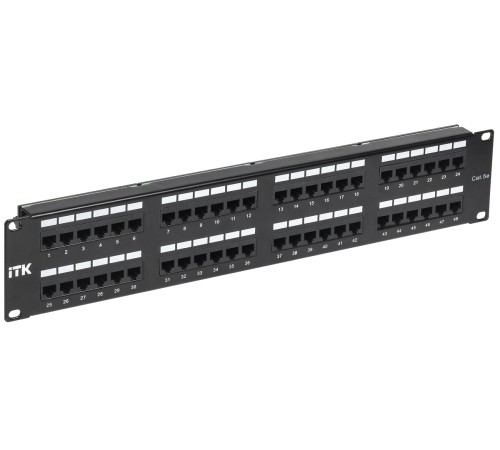 Коммутационная патч-панель ITK PP48-2UC5EU-K05-G